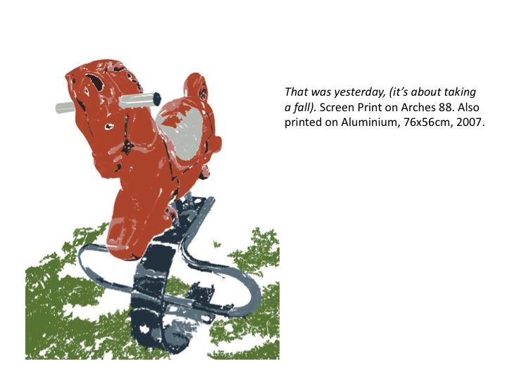 janefontane, jane fontane, young Australian artist, Sydney, newtown paddington, pop art, kudos gallery, college of fine arts, COFA, screen print, vintage, retro cowboy, rodeo, pressure, growing up, playground rocking horse, spring rocker