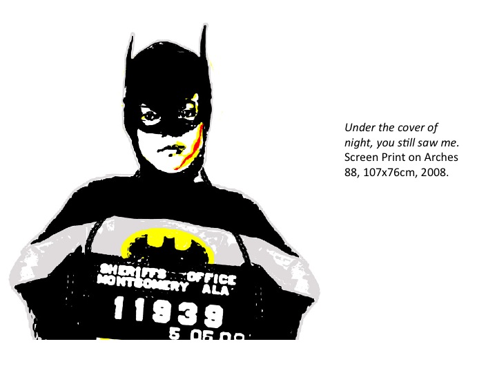 janefontane, jane fontane, young Australian artist, Sydney, newtown paddington, pop art, superhero, art gallery, superman batman robin, captain America, flash, comic book art, kudos gallery, college of fine arts, COFA, chances we take, screen print, london boys