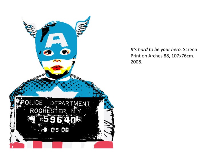 janefontane, jane fontane, young Australian artist, Sydney, newtown paddington, pop art, superhero, art gallery, superman batman robin, captain America, flash, wolverine, spiderman, comic book art, kudos gallery, college of fine arts, COFA, chances we take, screen print, London boys