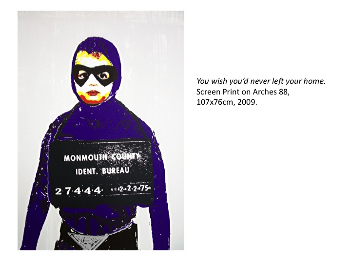 janefontane, jane fontane, young Australian artist, Sydney, newtown paddington, pop art, superhero, art gallery, superman batman robin, captain America, flash, wolverine, spiderman, comic book art, kudos gallery, college of fine arts, COFA, chances we take, screen print, London boys, phantom