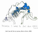 janefontane, jane fontane, young Australian artist, Sydney, newtown paddington, pop art, kudos gallery, college of fine arts, COFA, dinosaur painting artwork, retro