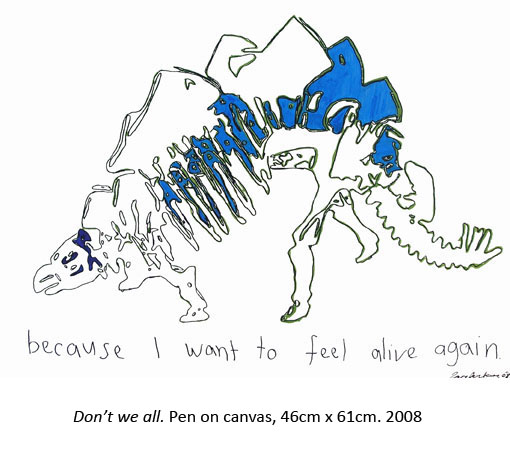 janefontane, jane fontane, young Australian artist, Sydney, newtown paddington, pop art, kudos gallery, college of fine arts, COFA, dinosaur painting artwork, retro